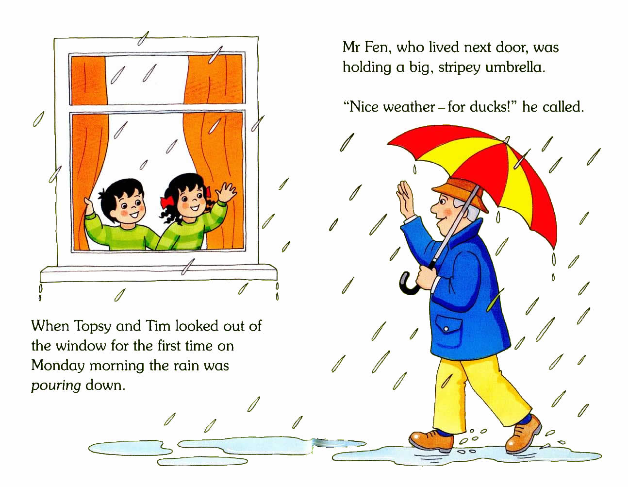 Ladybird - Topsy Tim Books - Red Boots Yellow Boots (03),绘本,绘本故事,绘本阅读,故事书,童书,图画书,课外阅读